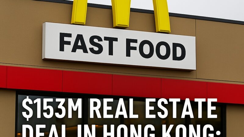McDonald’s $153M Real Estate Deal in Hong Kong: What It Means for the Fast Food Industry in 2025