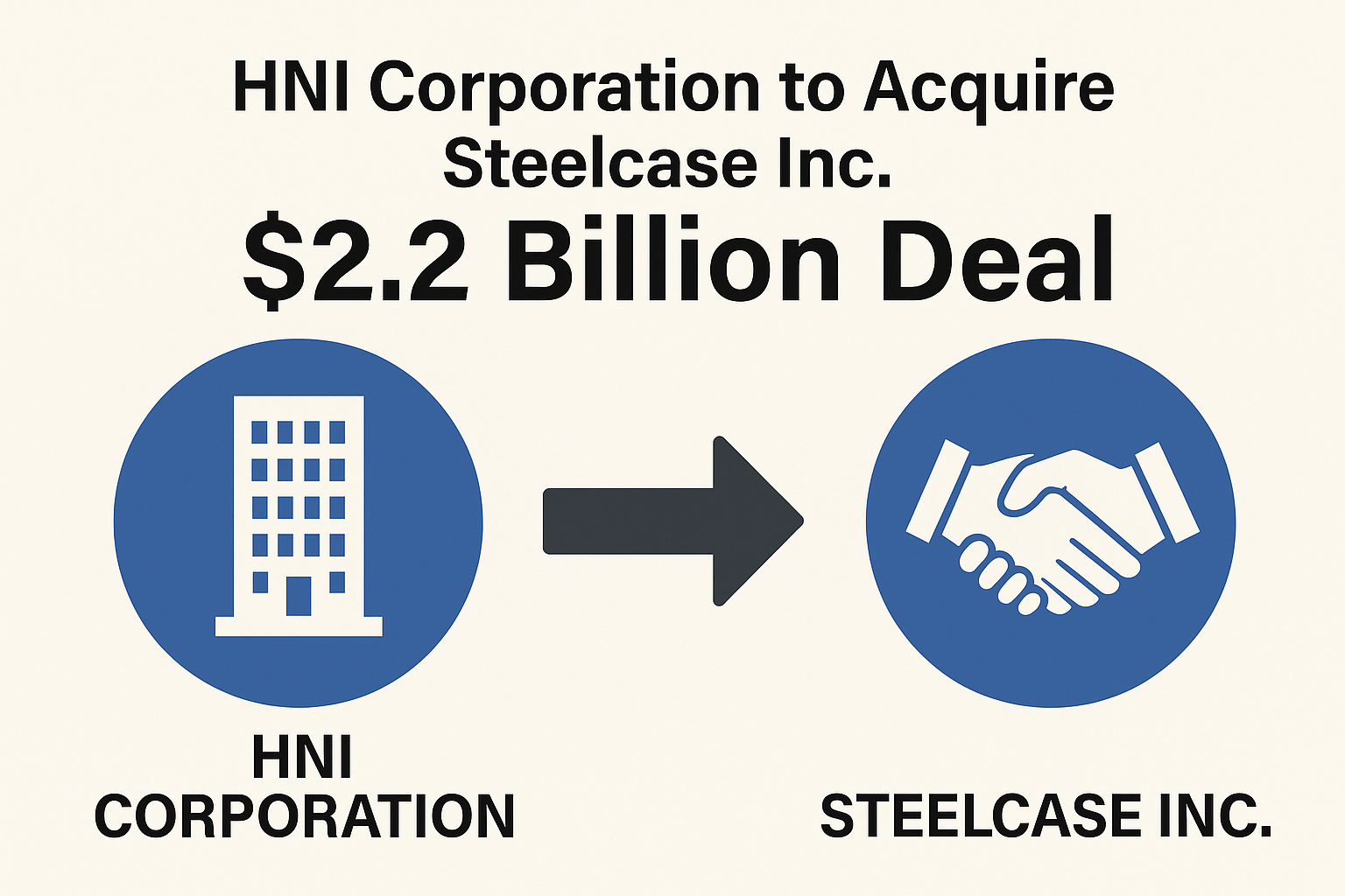 HNI Corporation to Acquire Steelcase Inc. in $2.2 Billion Deal: What It Means for the Office Furniture Industry