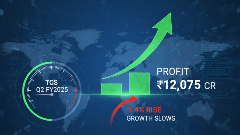 TCS Q2 Results 2025: Profit Rises 1.4% to ₹12,075 Crore – Growth Slows Amid Global Headwinds