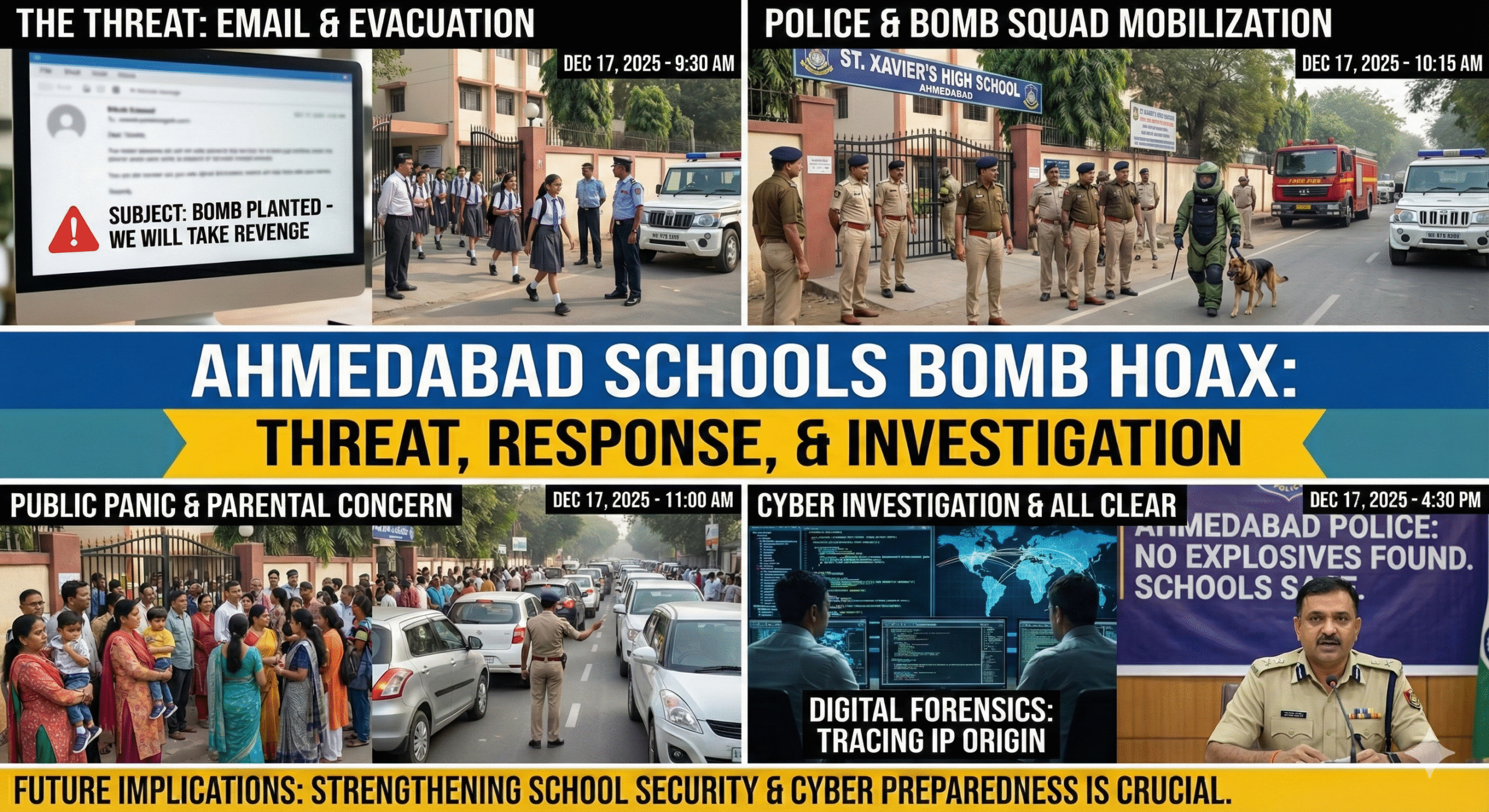 Ahmedabad School Bomb Threats Explained: What Happened, Why It Matters & What Comes Next