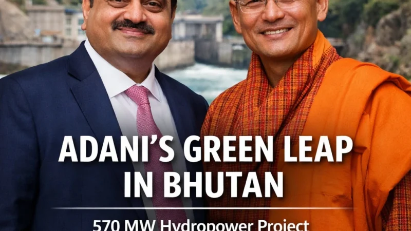 Adani Group’s Green Leap in Bhutan: Inside the 570 MW Hydropower Project and Its Regional Impact