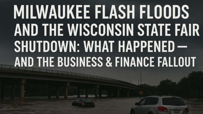 Milwaukee Flash Floods and the Wisconsin State Fair Shutdown: What Happened — and the Business & Finance Fallout