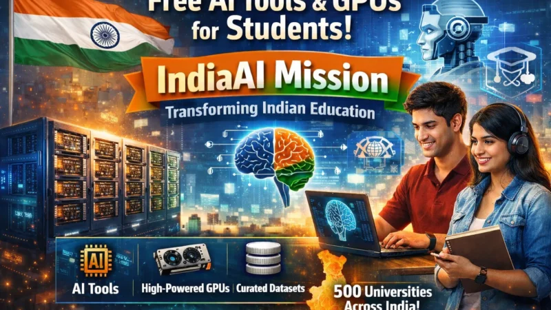 Free AI Tools & GPUs for Students: IndiaAI Mission Set to Transform Indian Education