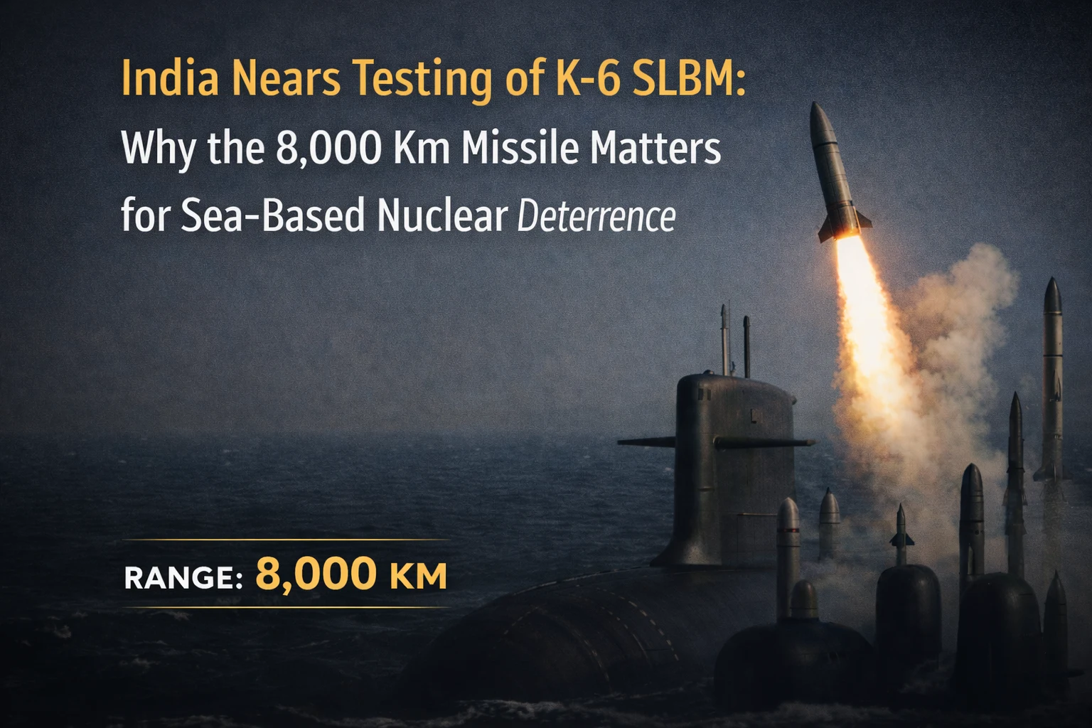 India Nears Testing of K-6 SLBM: Why the 8,000 Km Missile Matters for Sea-Based Nuclear Deterrence