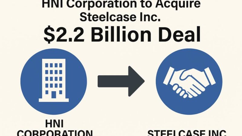 HNI Corporation to Acquire Steelcase Inc. in $2.2 Billion Deal: What It Means for the Office Furniture Industry